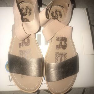 Sorel Gold Sandals